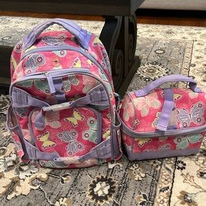 Pottery barn kids backpack and lunch bag